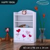 Regál Happy RN06 - srdíčka (Barva bílá)