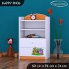 Regál Happy RN06 - veselý zvěřinec (Barva bílá)