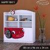 Regál Happy RN11 - pohádkové auto (Barva bílá)