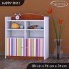 Regál Happy RN11 - barevné pásky (Barva bílá)