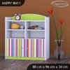 Regál Happy RN11 - barevné pásky (Barva bílá)