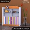 Regál Happy RN11 - barevné pásky (Barva bílá)