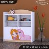 Regál Happy RN11 - princezna a jednorožec (Barva bílá)