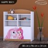 Regál Happy RN11 - princezna s koníkem (Barva bílá)