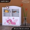 Regál Happy RN11 - víla s motýlkami (Barva bílá)