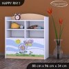 Regál Happy RN11 - motýl s květinou (Barva bílá)