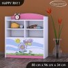 Regál Happy RN11 - motýl s květinou (Barva bílá)