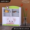 Regál Happy RN11 - medvídek se srdcem (Barva bílá)