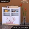 Regál Happy RN11 - medvídek se srdcem (Barva bílá)