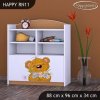 Regál Happy RN11 - medvídek s kyticí (Barva bílá)