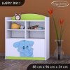 Regál Happy RN11 -modrý slon (Barva bílá)