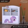 Regál Happy RN11 - růžový pony (Barva bílá)