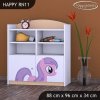 Regál Happy RN11 - růžový pony (Barva bílá)