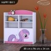 Regál Happy RN11 - růžový pony (Barva bílá)