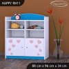 Regál Happy RN11 - růžový slon se srdcem (Barva bílá)
