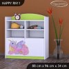 Regál Happy RN11 - růžový dráček (Barva bílá)