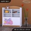 Regál Happy RN11 - růžový dráček (Barva bílá)