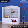 Regál Happy RN13 - auto s vlajkou (Barva bílá)
