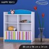 Regál Happy RN13 - barevné pásky (Barva bílá)
