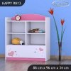 Regál Happy RN13 - medvídek se srdcem (Barva bílá)