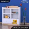 Regál Happy RN13 - medvídek v červeném autě (Barva bílá)