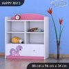 Regál Happy RN13 - růžový pony (Barva bílá)