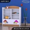 Regál Happy RN13 - růžový hříbeček (Barva bílá)