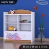 Regál Happy RN13 - růžový dráček (Barva bílá)