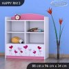 Regál Happy RN13 - srdíčka (Barva bílá)