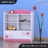 Regál Happy RN13 - srdce z květů (Barva bílá)
