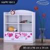 Regál Happy RN13 - padající srdce (Barva bílá)