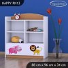 Regál Happy RN13 - veselý zvěřinec (Barva bílá)