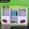 Regál Happy RN15 - pohádkové auto (Barva bílá)