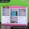Regál Happy RN15 - kočička s květinou (Barva bílá)
