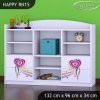 Regál Happy RN15 - pejsek a srdce (Barva bílá)