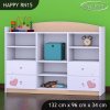 Regál Happy RN15 - medvídek se srdcem (Barva bílá)