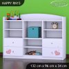 Regál Happy RN15 - medvídek se srdcem (Barva bílá)