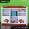 Regál Happy RN15 - medvídek v červeném autě (Barva bílá)