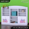 Regál Happy RN15 - růžový dráček (Barva bílá)