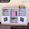 Regál Happy RN16 - auto s vlajkou (Barva bílá)