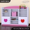 Regál Happy RN16 -  dva květy (Barva bílá)