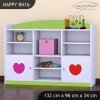 Regál Happy RN16 -  dva květy (Barva bílá)