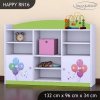 Regál Happy RN16 -  medvídci s balónky (Barva bílá)