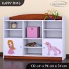 Regál Happy RN16 -  princezna a jednorožec (Barva bílá)