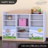 Regál Happy RN16 -  motýl s květinou (Barva bílá)