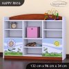 Regál Happy RN16 -  motýl s květinou (Barva bílá)