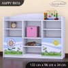 Regál Happy RN16 -  motýl s květinou (Barva bílá)