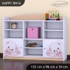 Regál Happy RN16 -  medvídek v autě (Barva bílá)