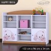 Regál Happy RN16 -  medvídek v autě (Barva bílá)