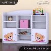 Regál Happy RN16 -  medvídek s mašlí (Barva bílá)